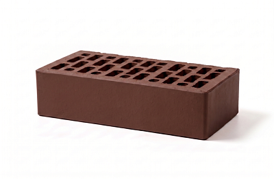 Картинка Кирпич - Облицовочный кирпич Облицовочный Одинарный : М-150 размером 120x250x65. Цвет коричневый, производство Браер кирпичный завод 