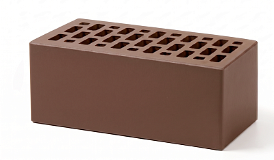 Картинка Кирпич - Облицовочный кирпич Облицовочный Полуторный : М-150 размером 120x250x88. Цвет коричневый, производство Терекс кирпичный завод 